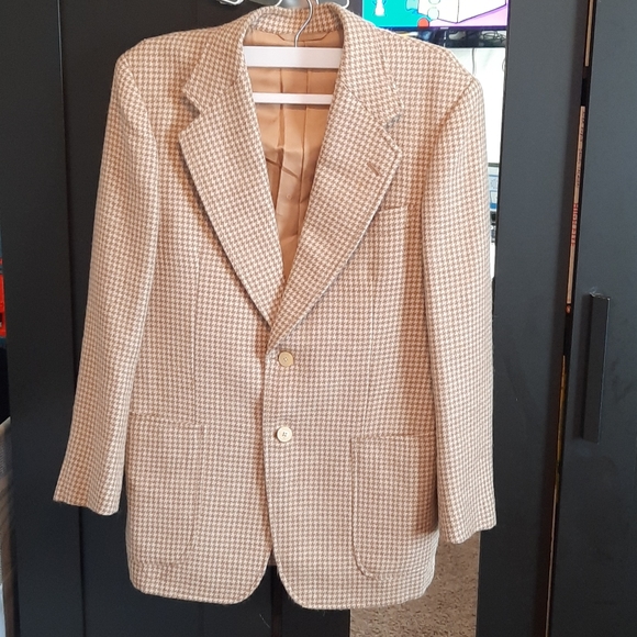 Vintage Christian Dior monsieur houndstooth blazer